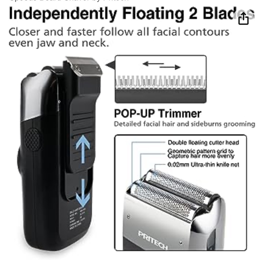PRITECH Electric Razor for Men - Picture 4 of 8